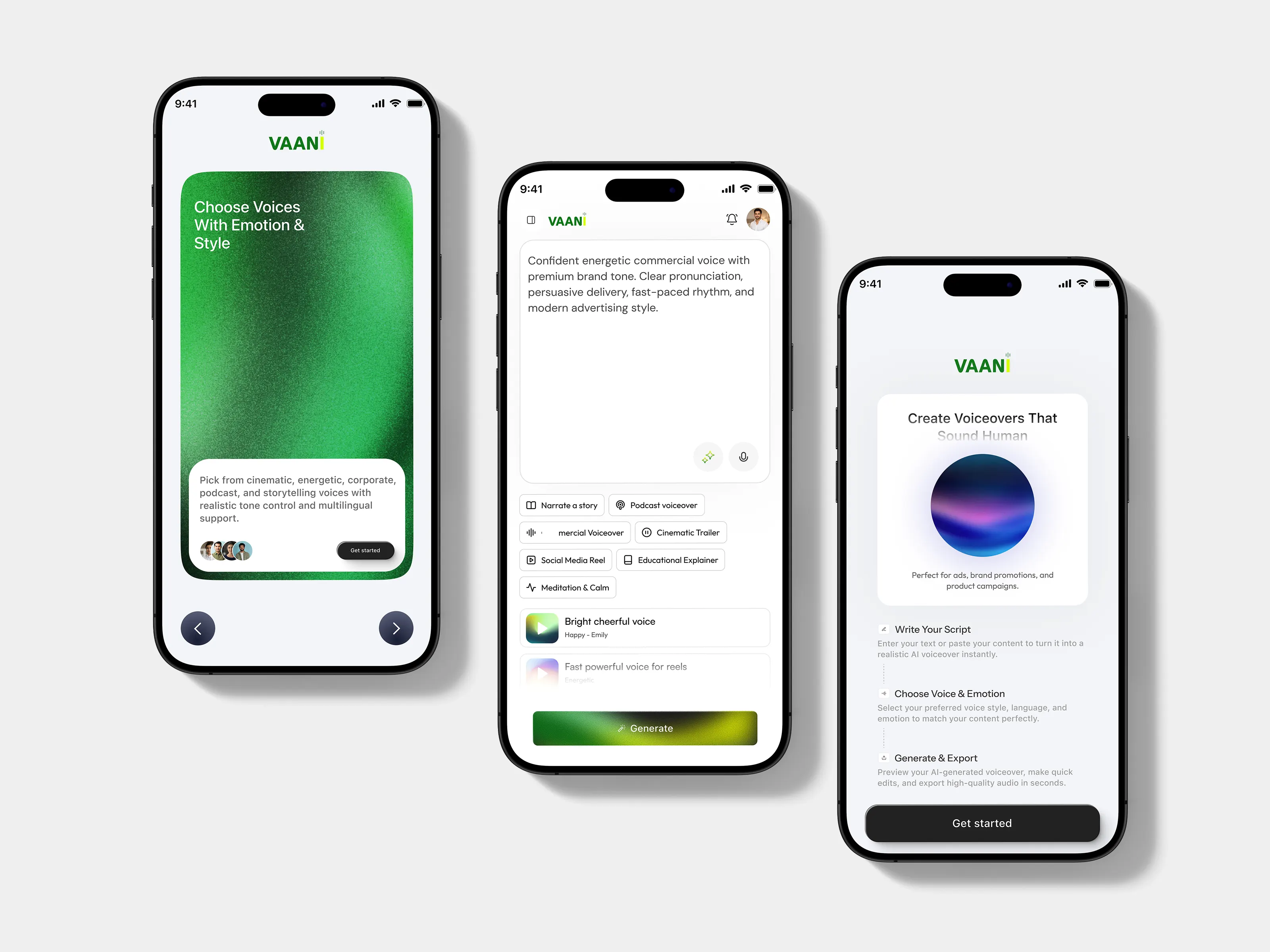 VAAN Voiceover App